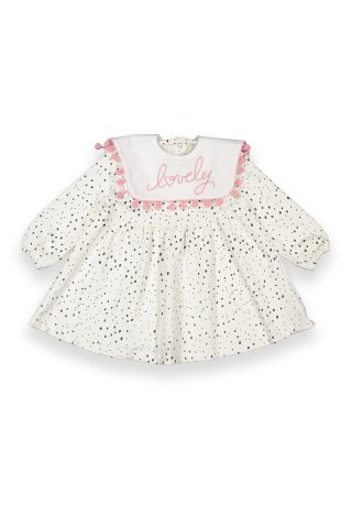 Tuffy Lovely Önlük Detaylı Kız Bebek Elbise-6522
