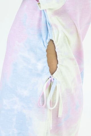 Tuffy Batik Renk Detaylı Kız Çocuk Elbise-9666