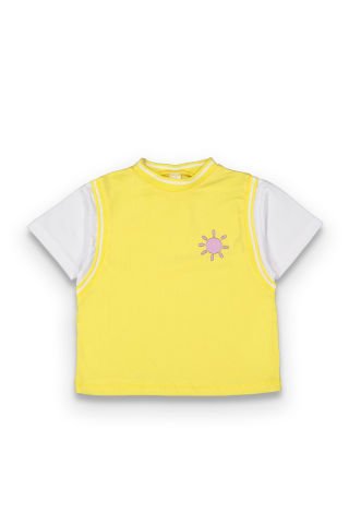 Tuffy Güneş Nakışlı Kız Çocuk T-Shirt-9069