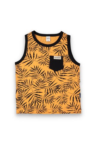 Tuffy Palmiye Detaylı Cepli Erkek Çocuk Askılı T-Shirt-8081