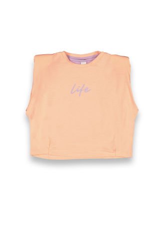 Tuffy Life Baskılı İç Astarlı Kız Çocuk T-Shirt-9118