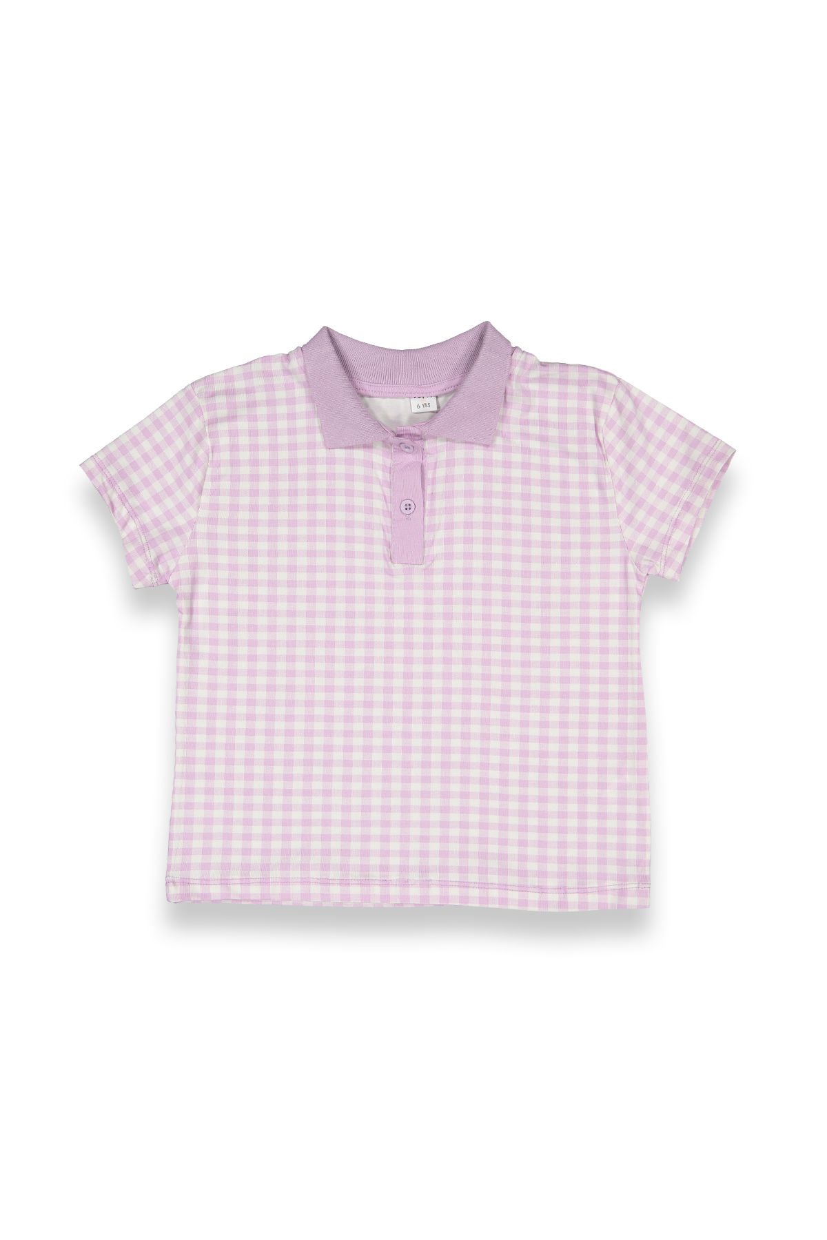 Tuffy Pitikareli Yakalı Kız Çocuk T-Shirt-9100