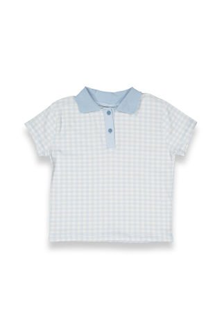 Tuffy Pitikareli Yakalı Kız Çocuk T-Shirt-9100