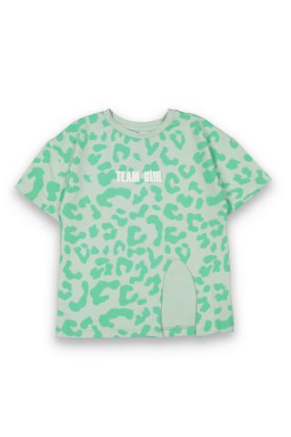 Tuffy Benek Desenli Team Girl Baskılı Kız Çocuk T-Shirt-9110