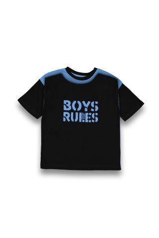 Tuffy Boys Rules Baskılı Erkek Çocuk T-Shirt-8104