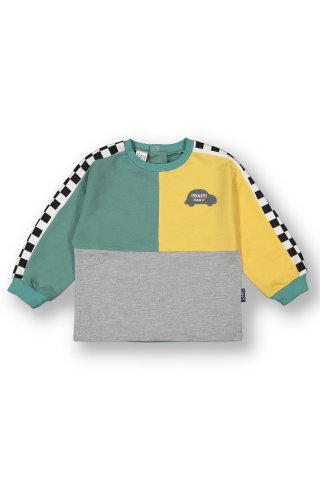 Tuffy Little Man Temalı Erkek Bebek Sweatshirt-7011