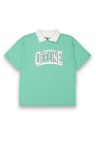 Tuffy Offline 16 Baskılı Sırt Detaylı Erkek Çocuk T-Shirt-8127