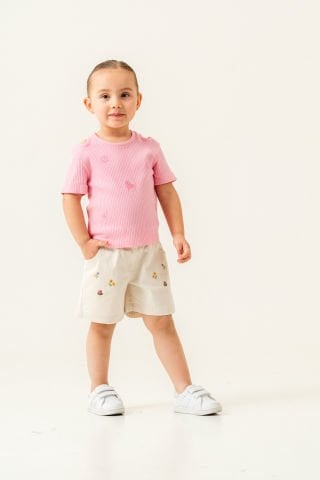 Tuffy Kız Çocuk Gabardin Şort- 5683