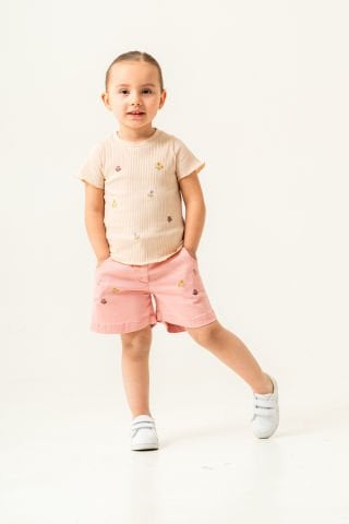 Tuffy Kız Çocuk Gabardin Şort- 5683