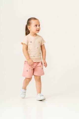 Tuffy Kız Çocuk Gabardin Şort- 5683