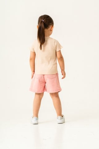Tuffy Kız Çocuk Gabardin Şort- 5683
