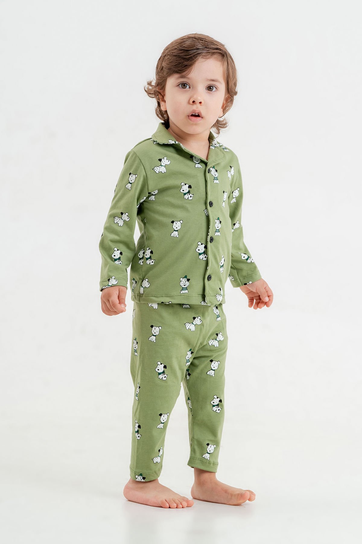 Tuffy Renkli Meyveler Temalı Erkek Bebek İkili Pijama Takımı-1005