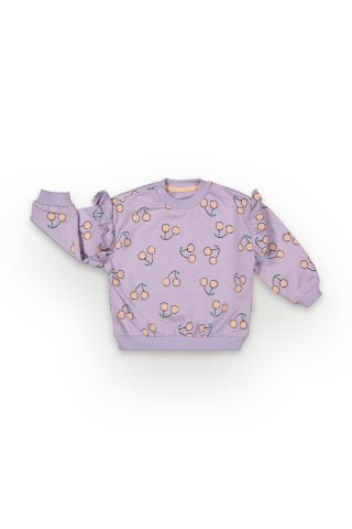 Tuffy Kiraz Detaylı Kız Bebek Sweatshirt-6017
