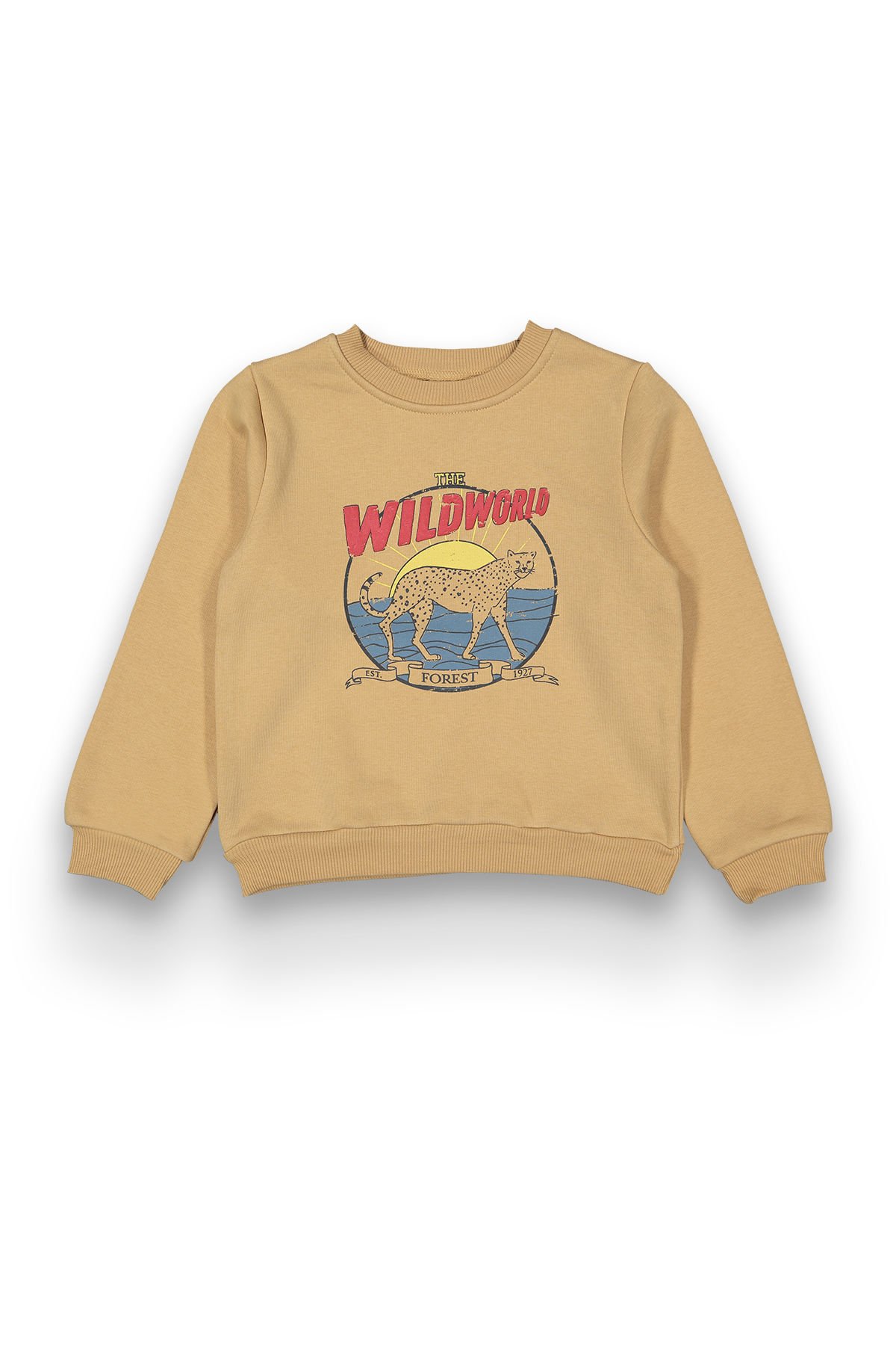 6-9 Yaş Erkek Çocuk Wildworld Baskılı Sweatshirt-317