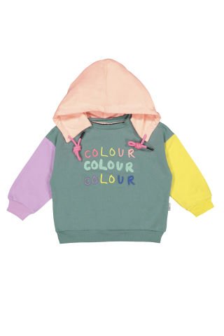 Tuffy Colour Detaylı Kapüşonlu Kız Çocuk Sweatshirt-6054