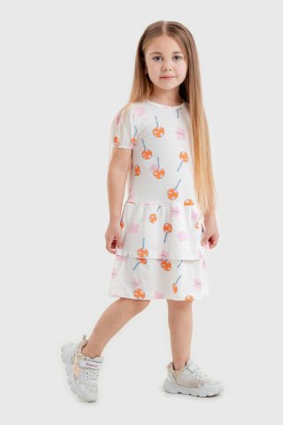 Tuffy Farklı Temalı Kız Çocuk Elbise-1258