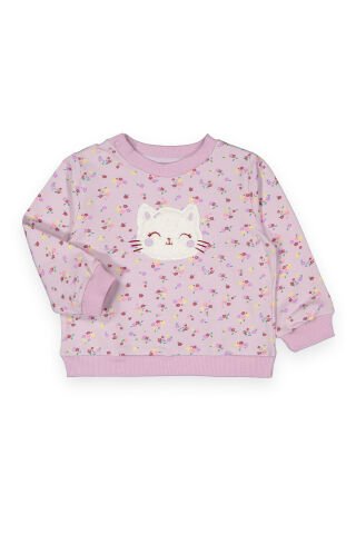 Tuffy 6-18 Ay Kız Bebek Cat Sweatshirt- 09