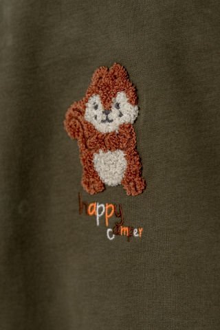 Tuffy Happy Camper Baskılı Erkek Bebek İkili Takım-0802