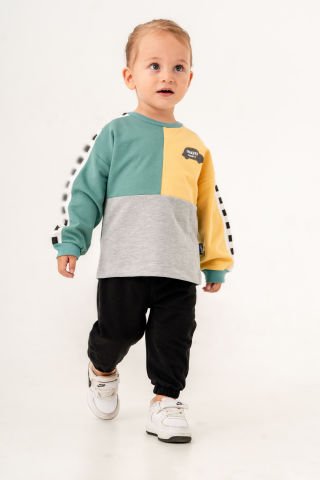 Tuffy Little Man Detaylı Erkek Bebek İkili Takım-0826
