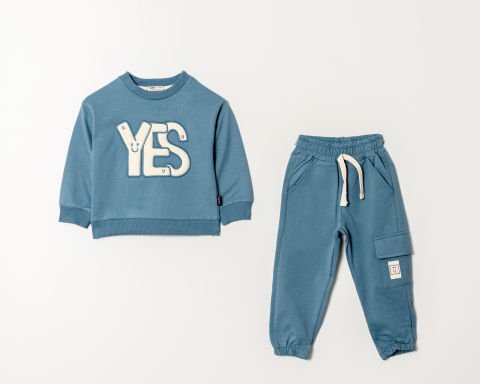 Tuffy Yes Baskılı Erkek Çocuk İkili Takım-0852