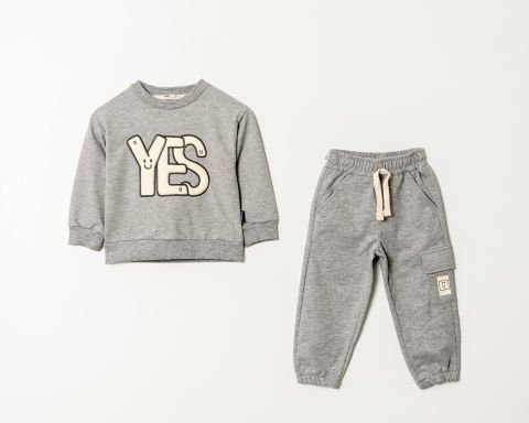 Tuffy Yes Baskılı Erkek Çocuk İkili Takım-0852