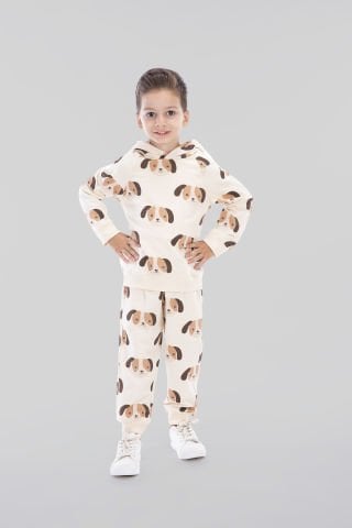 Tuffy Kapüşonlu Erkek Çocuk İkili Takım-0856