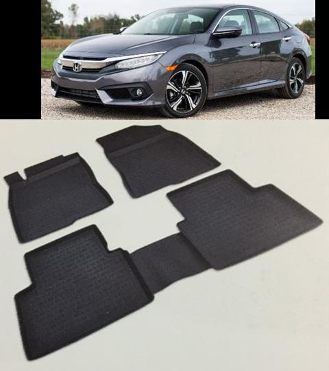 Honda Civic Havuz Paspas 2016 4D Siyah