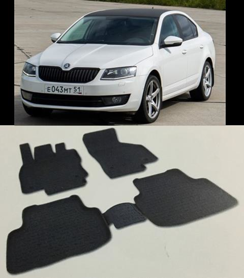 Skoda Octavia A7 Havuz Paspas 4D 2015 Siyah