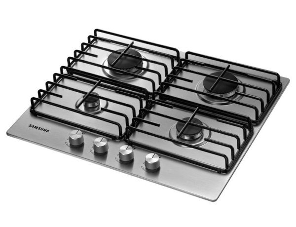 Samsung NA64H3110AS 60 cm Inox Ankastre Ocak, Emaye Izgara