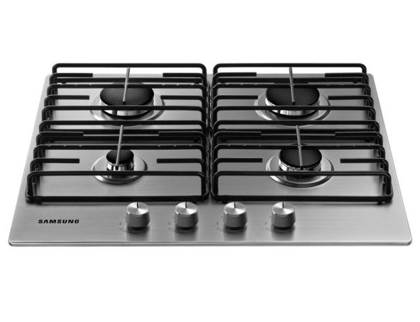 Samsung NA64H3110AS 60 cm Inox Ankastre Ocak, Emaye Izgara