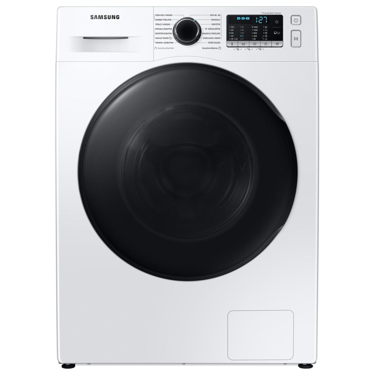 Samsung WD90TA046BE1AH Air Wash 1400 Devir 9 kg / 6 kg Kurutmalı Çamaşır Makinesi