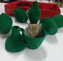 İçi Kınalı Minyatür Testi Yeşil