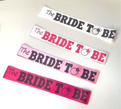 Bride to Be Kuşak Tek Taş Fuşya