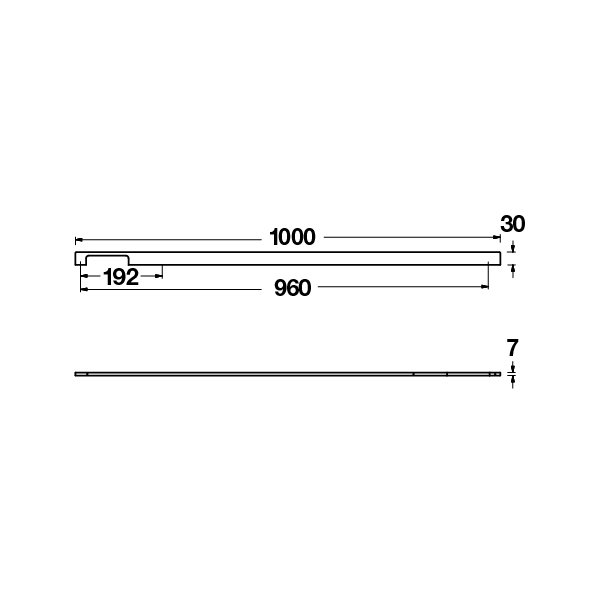 Hafele Mobilya Kulpu Mia Side2 1000mm Parlak Krom