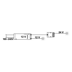 Hafele Led Konvertör 24V-12V Plastik Siyah Renk