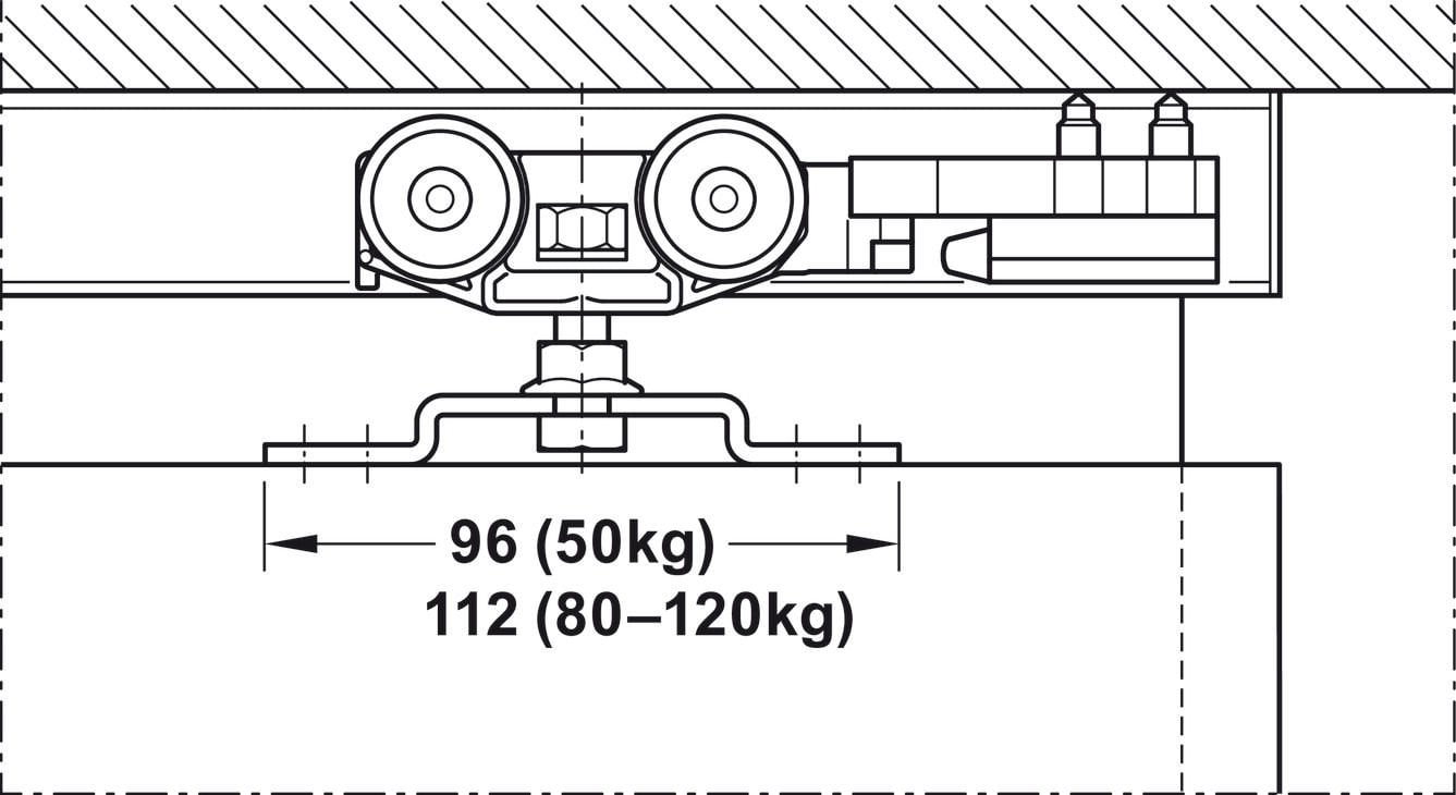 Hafele Silent 120-a Kayar Kapı Seti