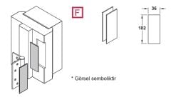 Hafele Koruma Levhaları CDH60 için 2mm