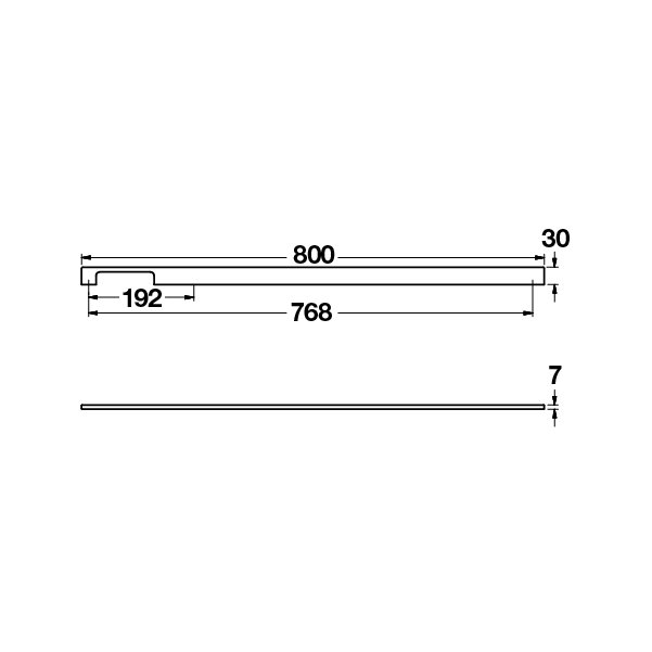 Hafele Mobilya Kulpu Mia Side2 800mm Siyah