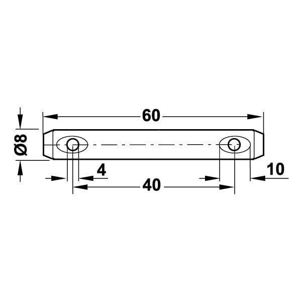 Hafele Stablofix çift Taraflı Bağlantı Pimi 20mm (10 Adet)