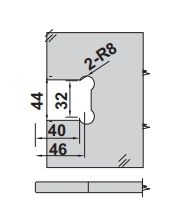 Hafele CITIUS PRO 02 Menteşe D/C 90° Mat Siyah