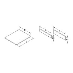 Hafele Moovit, Cam Panel 500mm