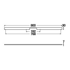 Hafele Mobilya Kulpu Mia2 800mm Siyah