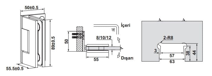 Hafele Citius 02 Menteşe D/c 90° Mat Siyah