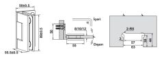 Hafele CITIUS 02 Menteşe D/C 90° Parlak Altın