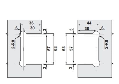Hafele Citius 04 Menteşe C/c 135° Mat Siyah