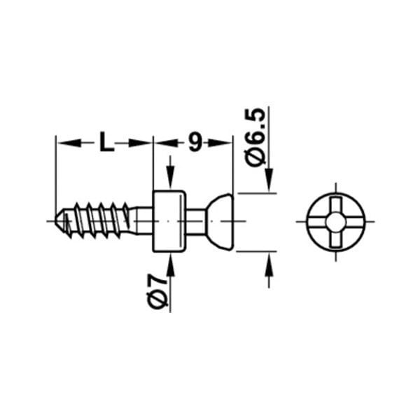 Hafele Rafix20 Mil Dübelli Ham 3/11mm (100 Adet)