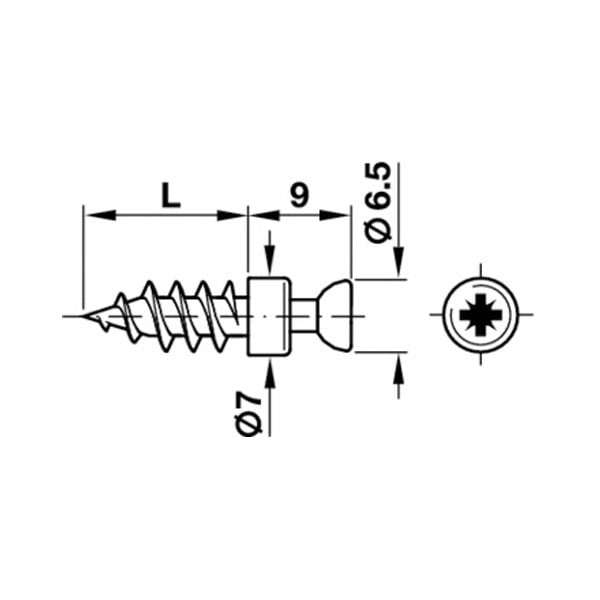 Hafele Rafix20 Direk Uygulama Mil 5/12mm (100 Adet), Galvaniz