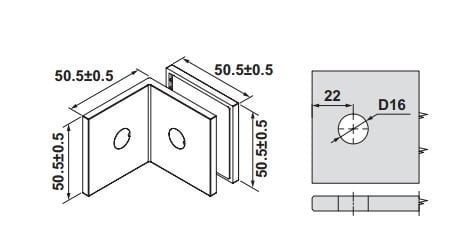 Hafele Fortius 02 Cam Tutucu D/c 90° Parlak Rose