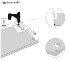 Hafele Rafix Montaj Şablonu