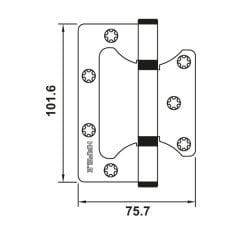 Hafele Kelebek Menteşe,Çelik, P.Altın,2,5Mm